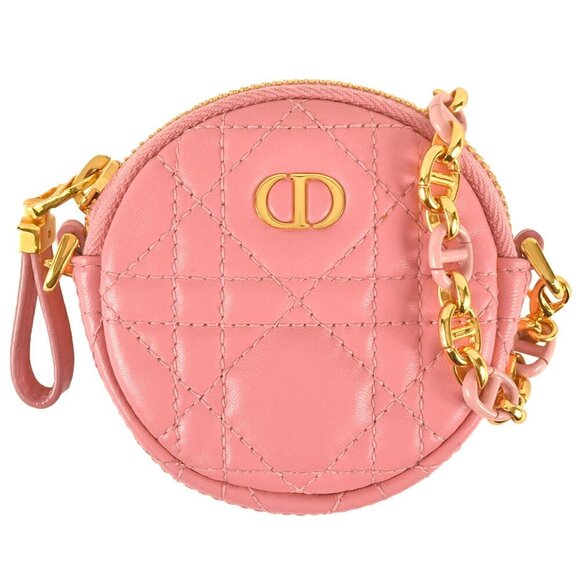 DIOR Pink Leather Pouch - Picture 1 of 7